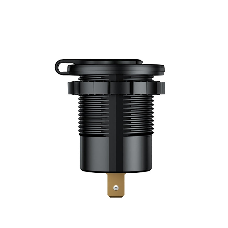 Car Motorcycle Ship Modified With Colorful Screen Display USB Dual QC3.0 Fast Charge Car Charger, P20-A With Terminal, P20-B With Terminal, P20-C With Terminal, P20-A With 60cm Line, P20-B With 60cm Line, P20-C With 60cm Line