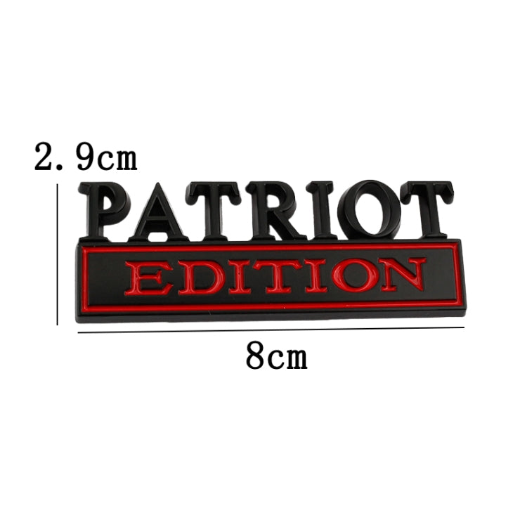 2 PCS Patriot Edition Metal Leaf Board Car Stickers Back Tail Box Label