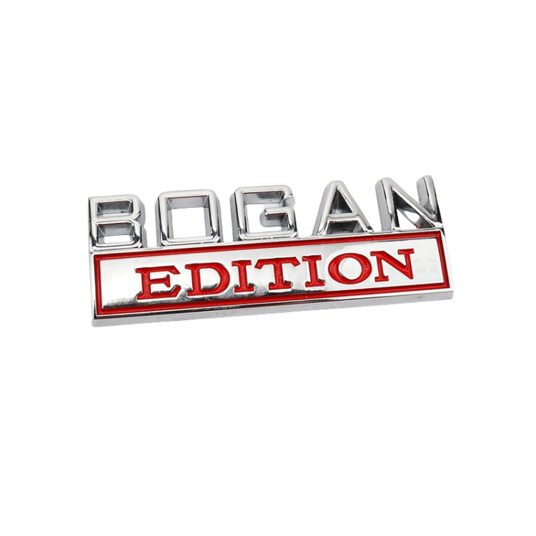 2 PCS Modified Side Door Metal Car Stickers Bogan Edition Label Leaf Board Nameplate Label, BOGAN
