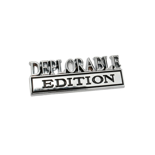 2 PCS Car Modified Metal Car Standard DEPLORABLE Edition Car Stickers