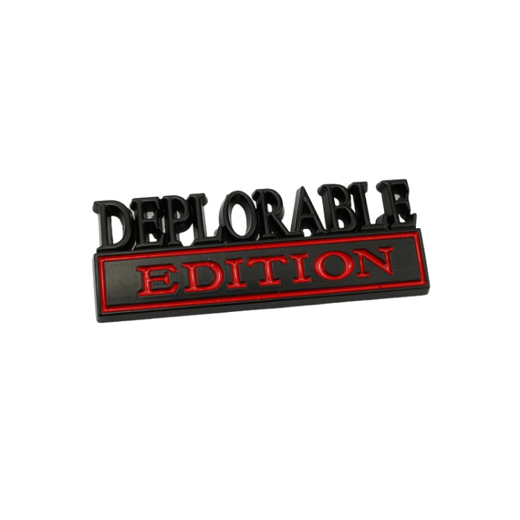 2 PCS Car Modified Metal Car Standard DEPLORABLE Edition Car Stickers