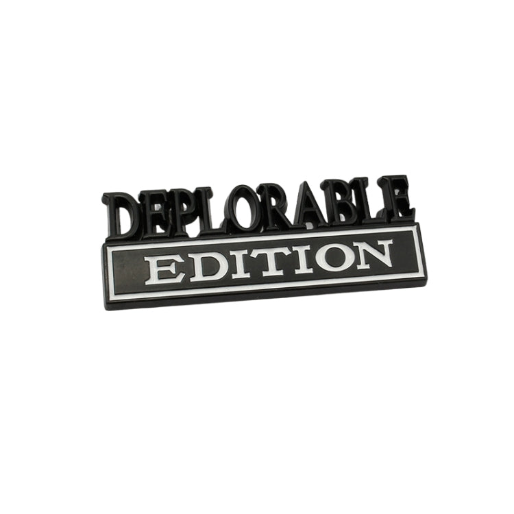 2 PCS Car Modified Metal Car Standard DEPLORABLE Edition Car Stickers