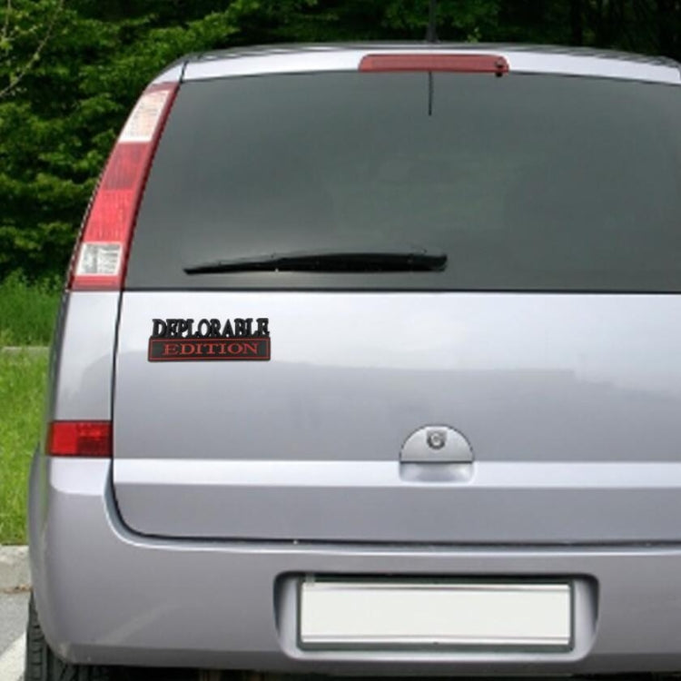 2 PCS Car Modified Metal Car Standard DEPLORABLE Edition Car Stickers