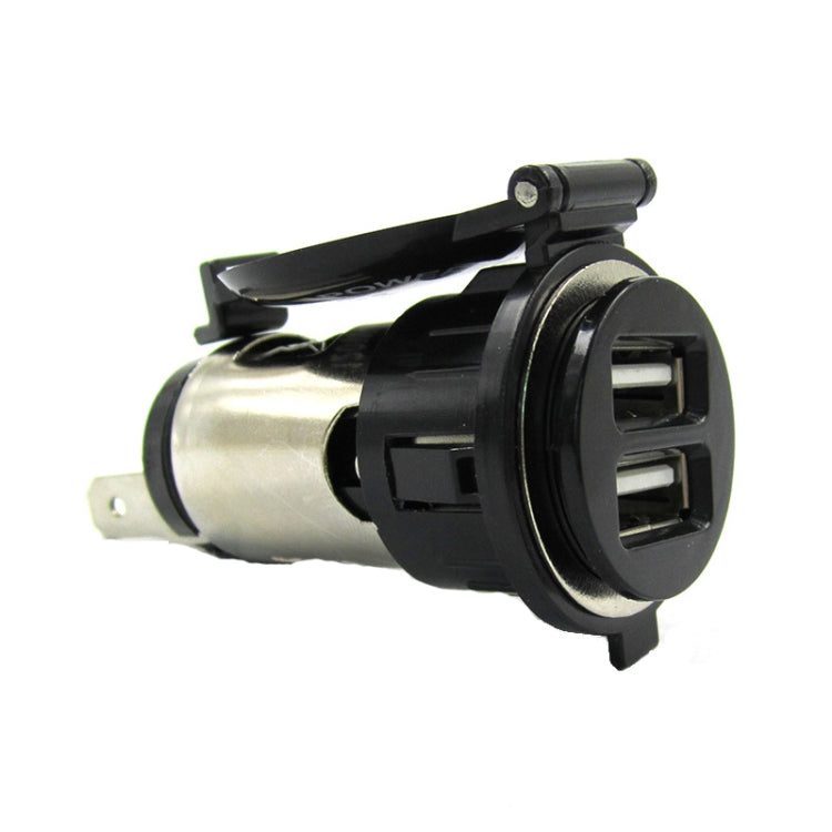 2 PCS 12-24V Automotive Cigarette Lighter Socket Motorcycle Waterproof Spot Cigarette Master, 12-24V