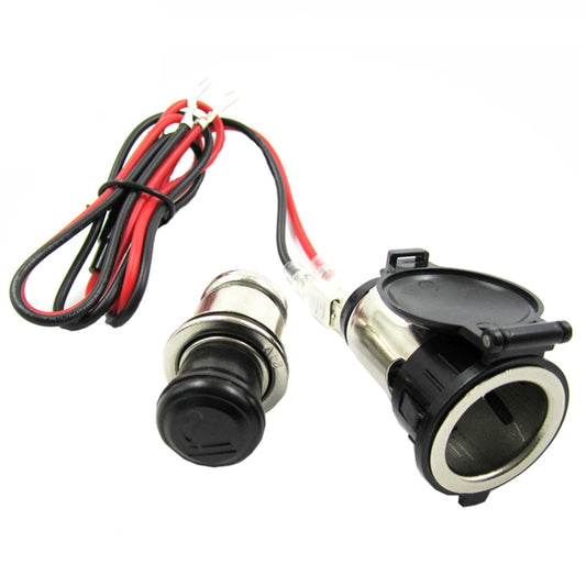 2 PCS 12-24V Automotive Cigarette Lighter Socket Motorcycle Waterproof Spot Cigarette Master, 12-24V