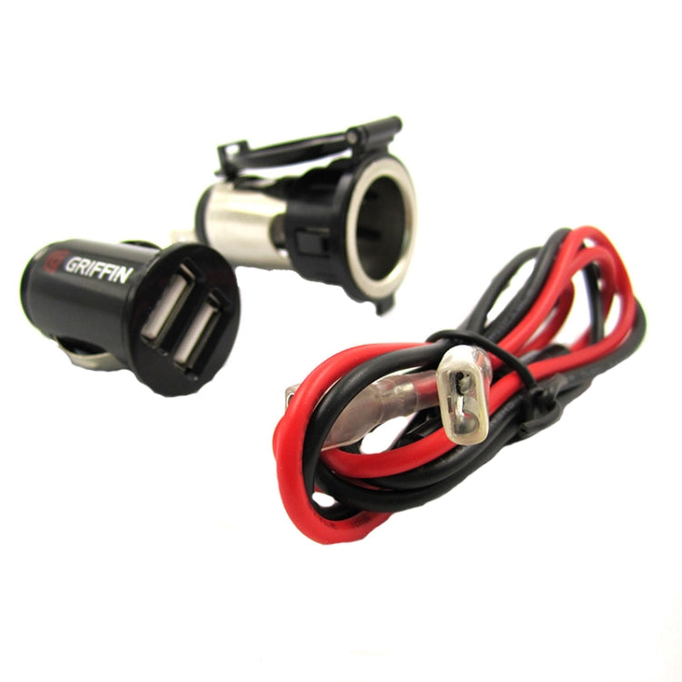 2 PCS 12-24V Automotive Cigarette Lighter Socket Motorcycle Waterproof Spot Cigarette Master, 12-24V