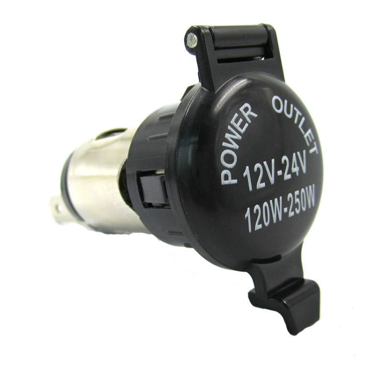 2 PCS 12-24V Automotive Cigarette Lighter Socket Motorcycle Waterproof Spot Cigarette Master, 12-24V