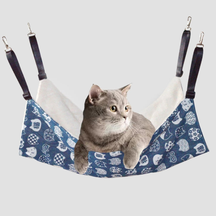 PE-160 Canvas Hanging Cat Cage Hammock Adjustable Length Swing Pet Nest