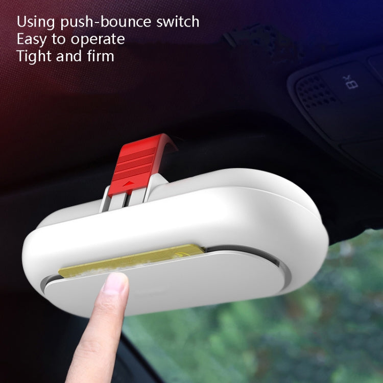 Multi-Purpose Visor Storage Case for Glasses and Cards in Your Car