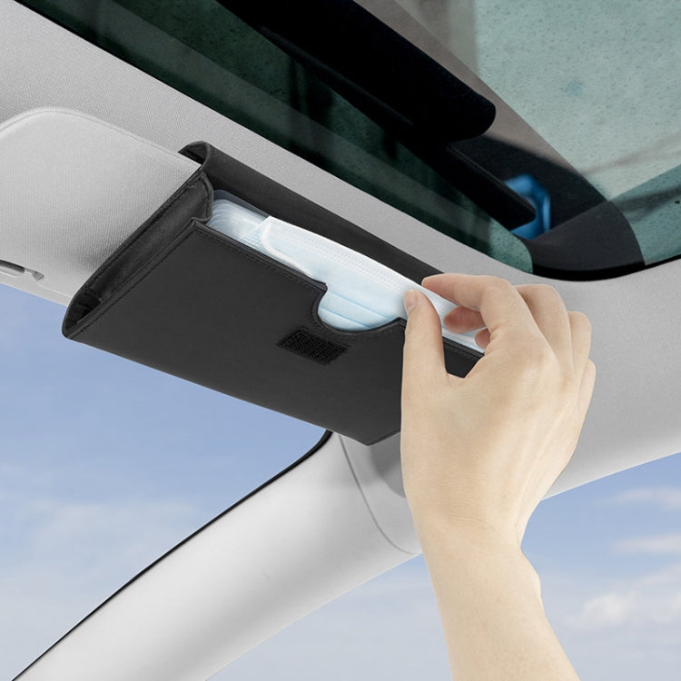 Stylish Car Mask Holder and Dispenser with Hook - Convenient Storage Solution for Masks
