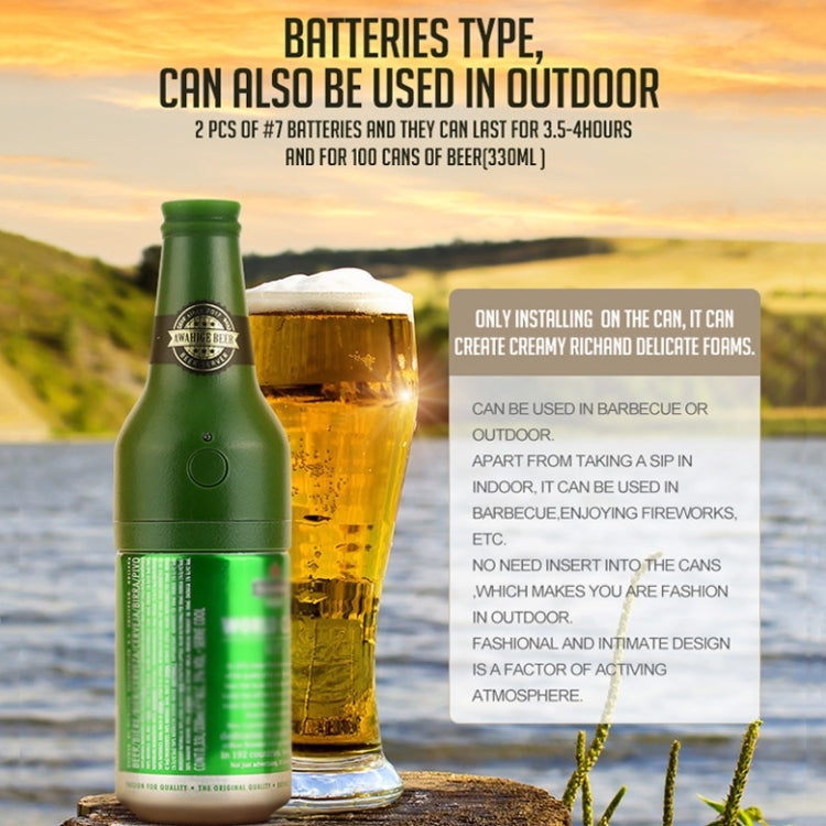 Ultrasonic Canned Beer Bubbler Wine Bottle Shape Beer Bubbler