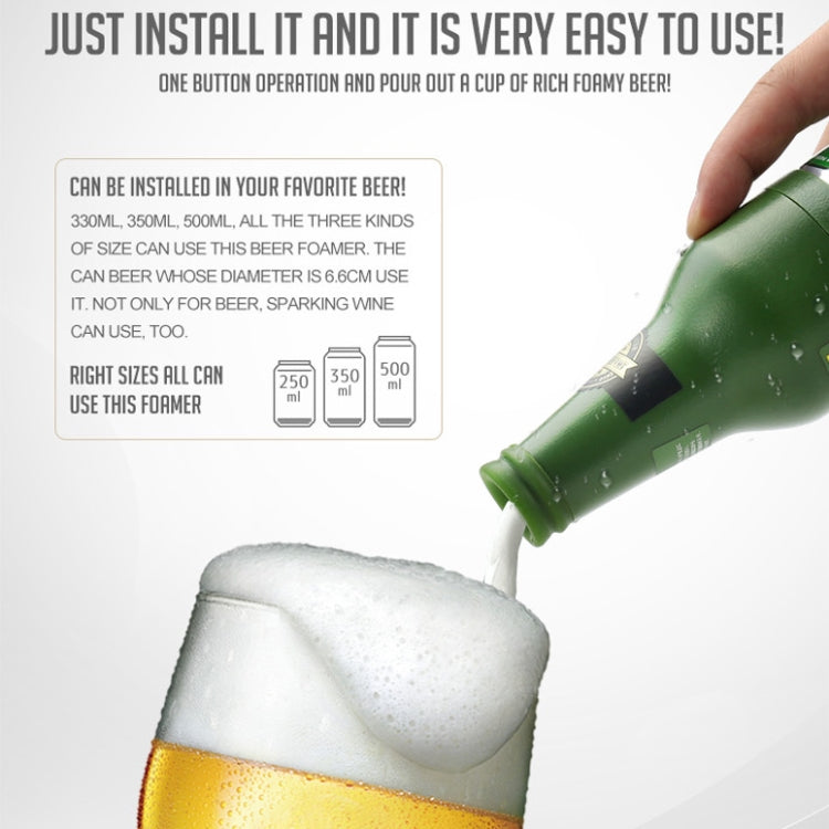 Ultrasonic Canned Beer Bubbler Wine Bottle Shape Beer Bubbler