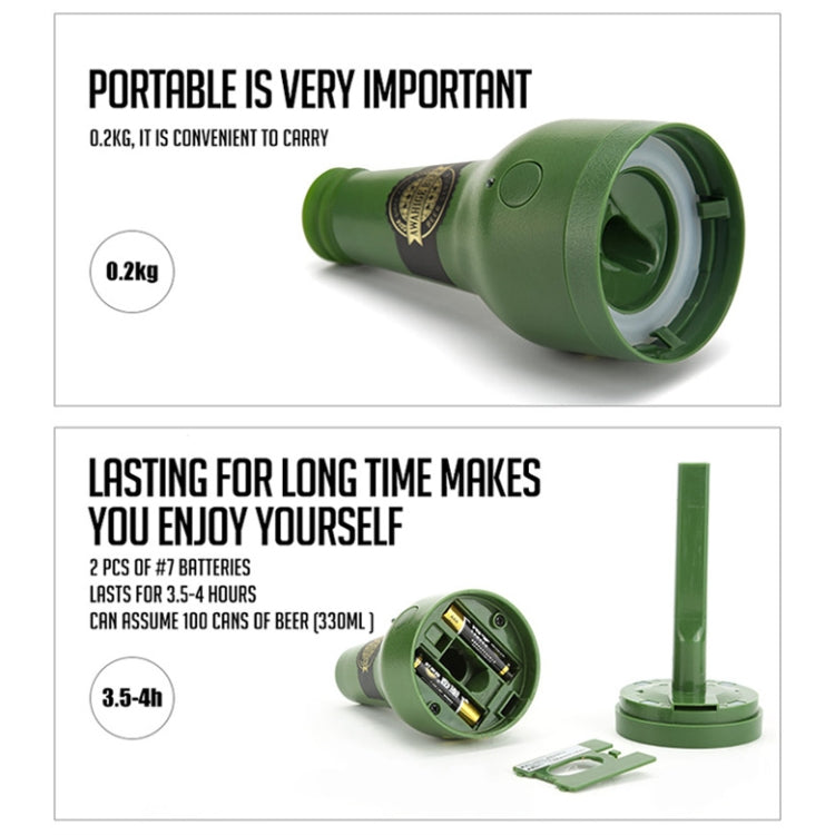 Ultrasonic Canned Beer Bubbler Wine Bottle Shape Beer Bubbler