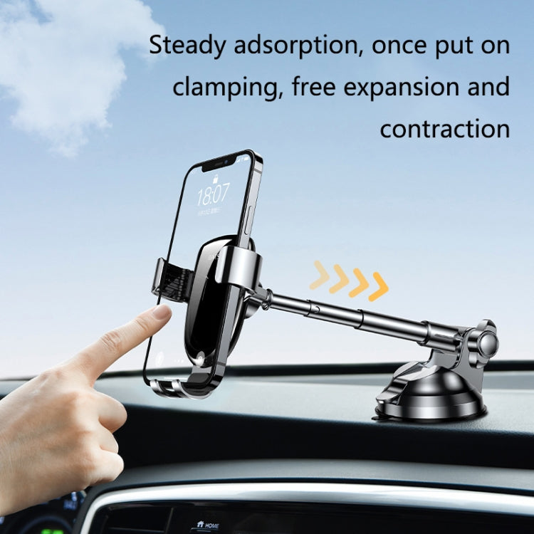 Magnetic Telescopic Car Phone Mount with Powerful Suction Cup for Safe Navigation