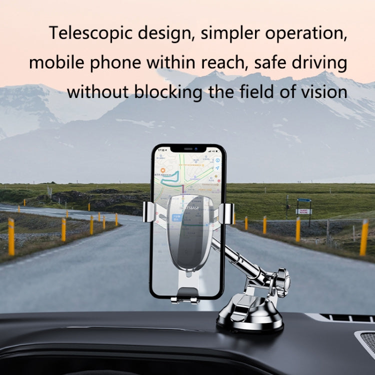 Magnetic Telescopic Car Phone Mount with Powerful Suction Cup for Safe Navigation