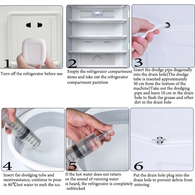 Refrigerator Dredge Drain Hole Dredge Tool Refrigerator Water Hole Blocked Drainage Tool