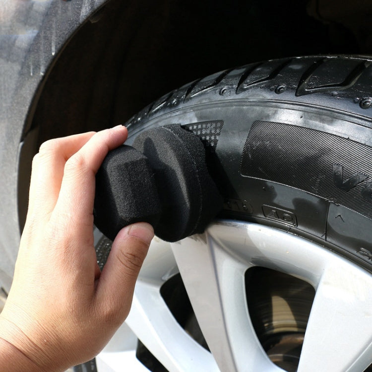 Hand-Grabbing Waves High Density Car Tire Wax Sponge Leather Wax Sponge, Specification: