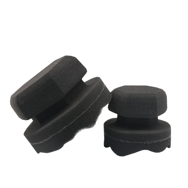 Hand-Grabbing Waves High Density Car Tire Wax Sponge Leather Wax Sponge, Specification: