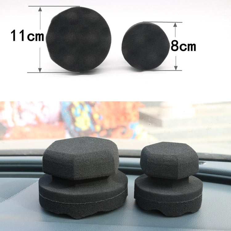 Hand-Grabbing Waves High Density Car Tire Wax Sponge Leather Wax Sponge, Specification:
