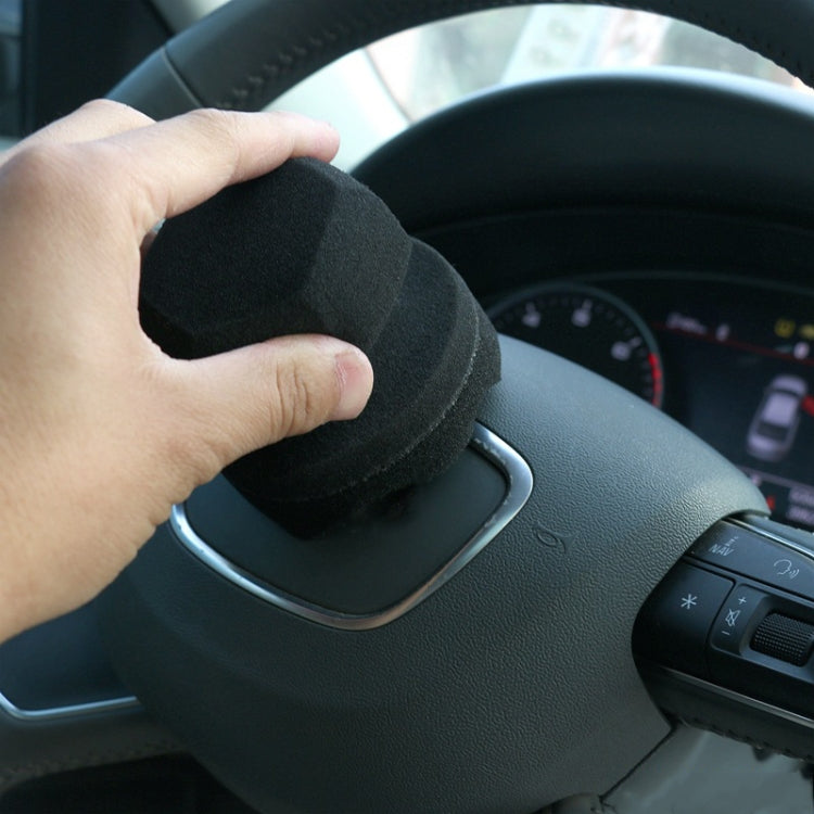 Hand-Grabbing Waves High Density Car Tire Wax Sponge Leather Wax Sponge, Specification: