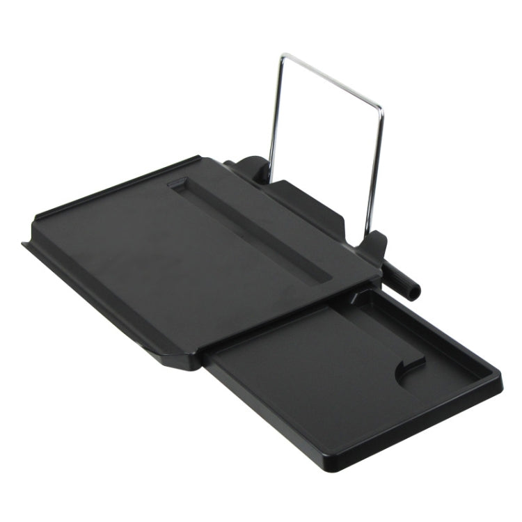 Versatile Car Steering Wheel Table with Drawer and iPad Slot - Perfect for Meals and Work on the Go