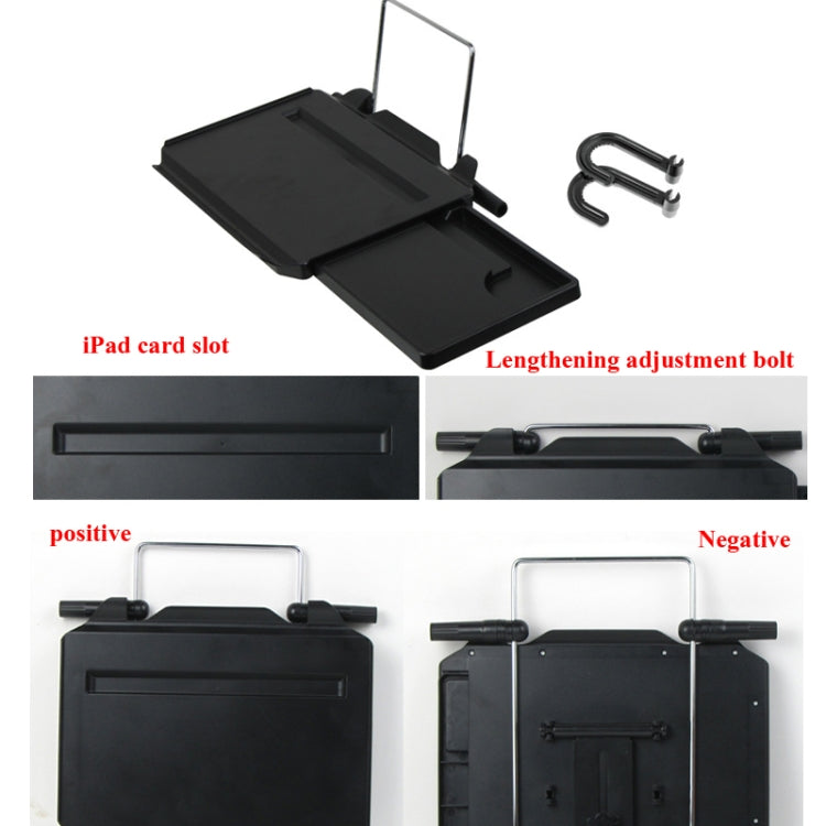 Versatile Car Steering Wheel Table with Drawer and iPad Slot - Perfect for Meals and Work on the Go