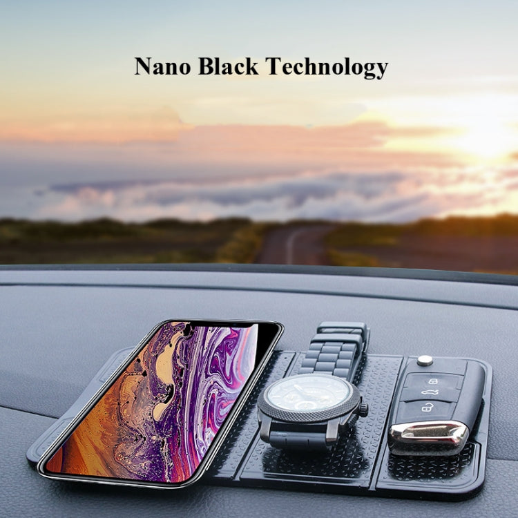 2 Pack R-1337 Versatile Folding Bracket for Car Centre Console - Non-Slip Mobile Phone Storage Mat