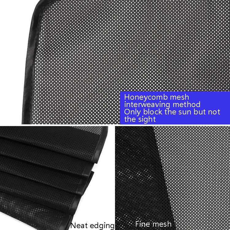 Magnetic Mesh Car Sunshade Curtains - 4 Piece Set for Ultimate Sun Protection