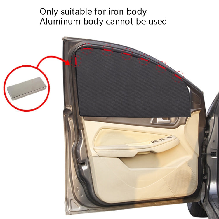 Magnetic Mesh Car Sunshade Curtains - 4 Piece Set for Ultimate Sun Protection