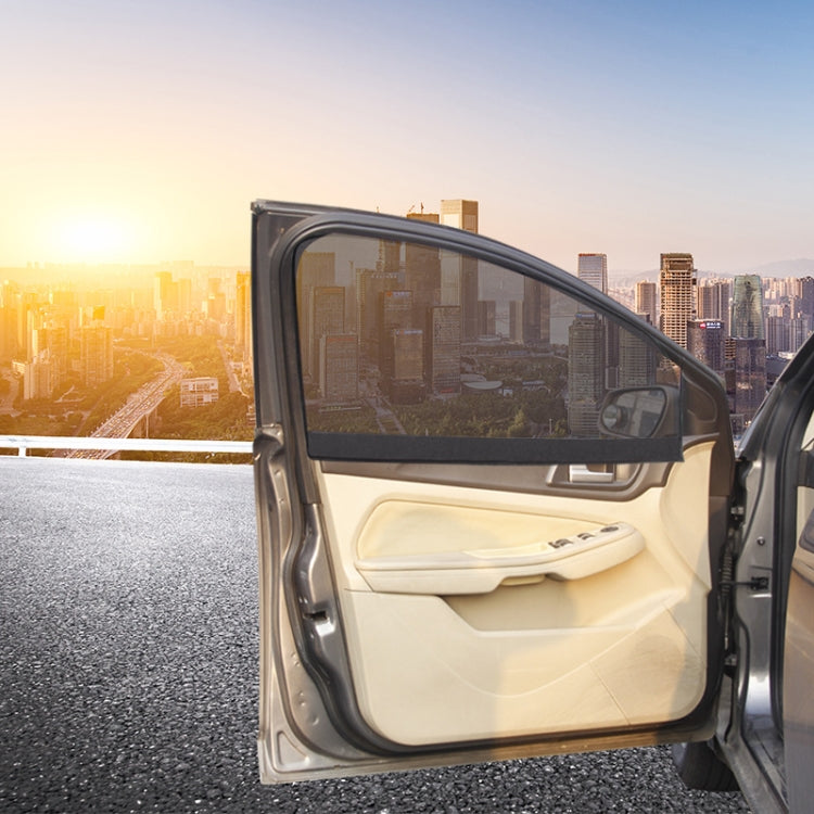 Magnetic Mesh Car Sunshade Curtains - 4 Piece Set for Ultimate Sun Protection