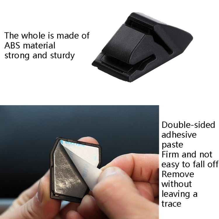 4-Piece Car Ticket Organiser Clip for Easy Parking Card Storage