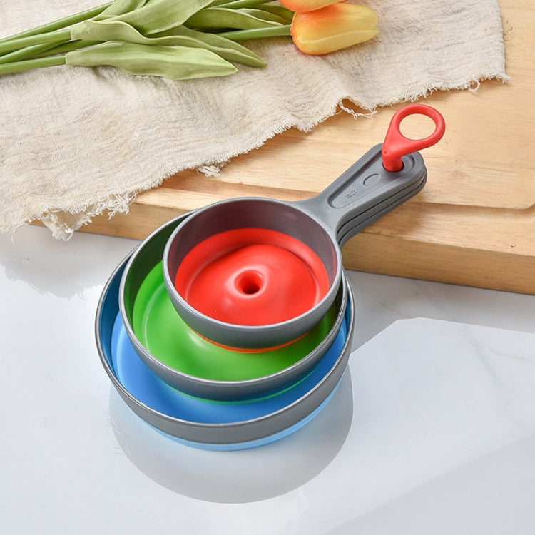 3 In 1 Folding Plastic Funnel Jam Funnel Oil Drain, Specification: 19.5x12cm