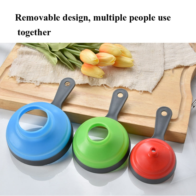 3 In 1 Folding Plastic Funnel Jam Funnel Oil Drain, Specification: 19.5x12cm