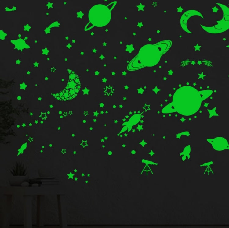 AFG3269 Luminous Star Moon Meteor Combination Wall Sticker Home Decoration Wall Sticker
