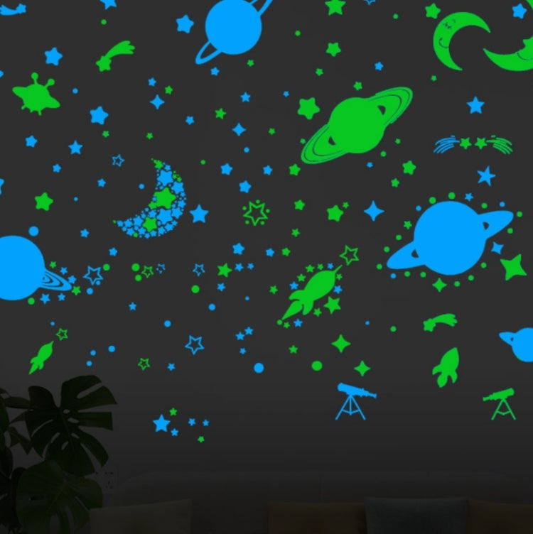 AFG3269 Luminous Star Moon Meteor Combination Wall Sticker Home Decoration Wall Sticker