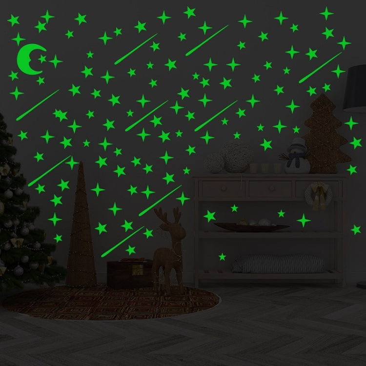 AFG3269 Luminous Star Moon Meteor Combination Wall Sticker Home Decoration Wall Sticker