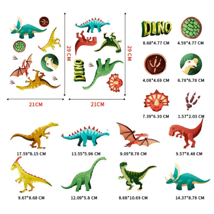 AFG3353 4 Hours Luminous Dinosaur Wall Sticker, Specification: 21x29cm