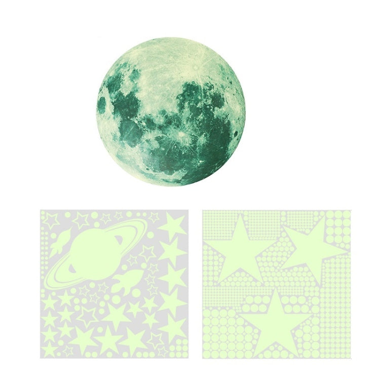 AFG3387 Moon Star Spaceship Luminous Wall Sticker, Specification: 930PCS Blue