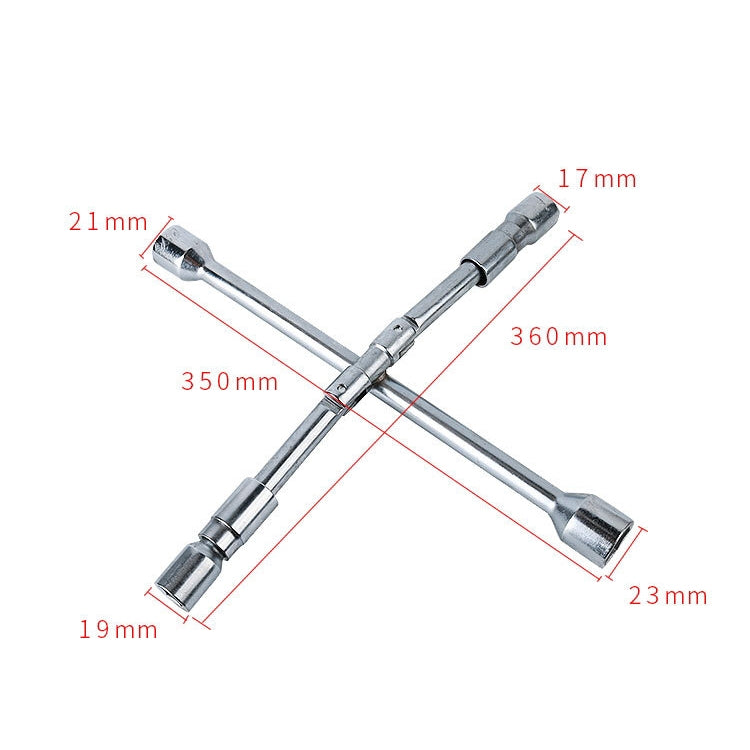 350mm Folding Cross Sleeve Car Tire Wrench