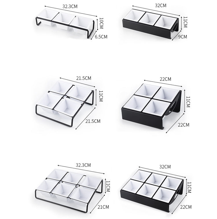 Stainless Steel Bar Plastic Fruit Plate Rack, without Fruit Dish