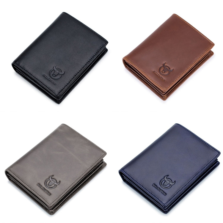 BUFF CAPTAIN 027 Men Short Anti-Theft Wallet Leather Multi-Card Thicken Wallet