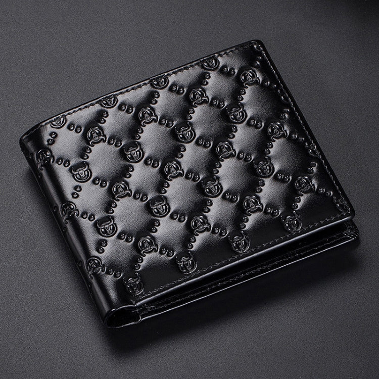 BUFF CAPTAIN 0204 Men Leather Horizontal And Vertical Wallet First-Layer Cowhide Anti-Theft Brush Card Clamp
