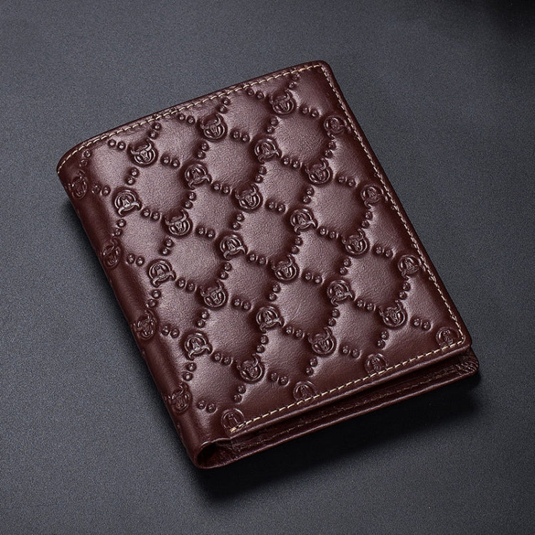 BUFF CAPTAIN 0204 Men Leather Horizontal And Vertical Wallet First-Layer Cowhide Anti-Theft Brush Card Clamp