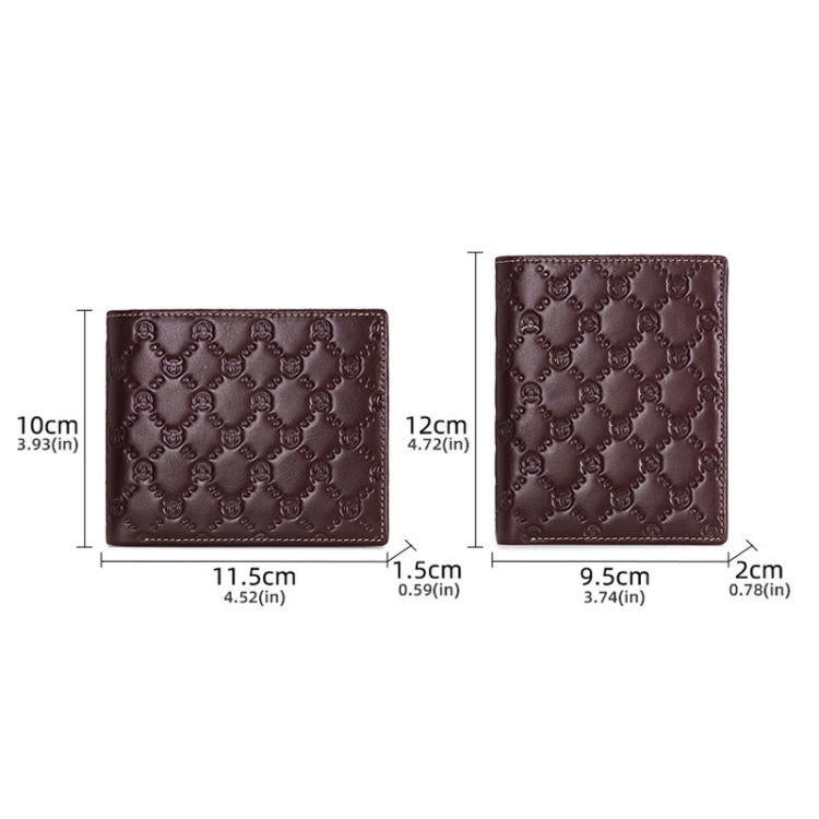 BUFF CAPTAIN 0204 Men Leather Horizontal And Vertical Wallet First-Layer Cowhide Anti-Theft Brush Card Clamp