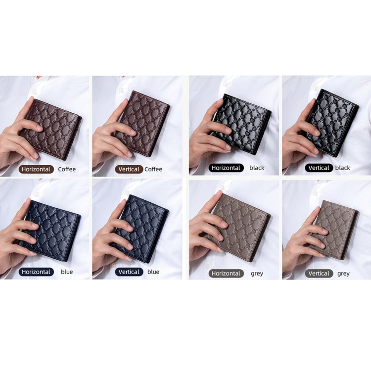 BUFF CAPTAIN 0204 Men Leather Horizontal And Vertical Wallet First-Layer Cowhide Anti-Theft Brush Card Clamp