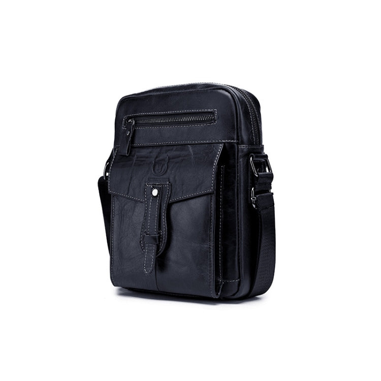 BUFF CAPTAIN 053 Men Leather Shoulder Messenger Bag First-Layer Cowhide Large Capacity Briefcase, Specification：