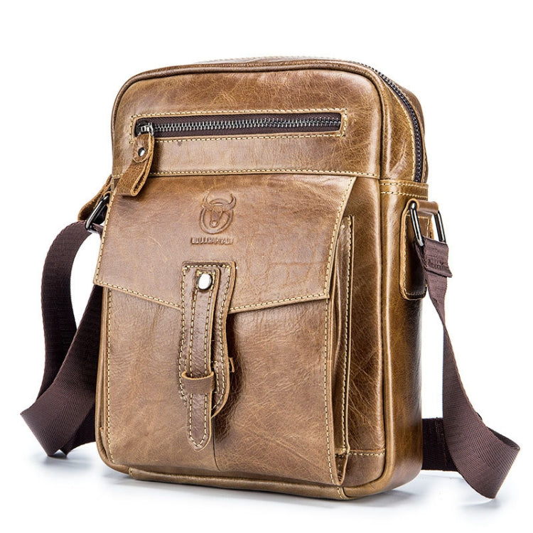 BUFF CAPTAIN 053 Men Leather Shoulder Messenger Bag First-Layer Cowhide Large Capacity Briefcase, Specification：