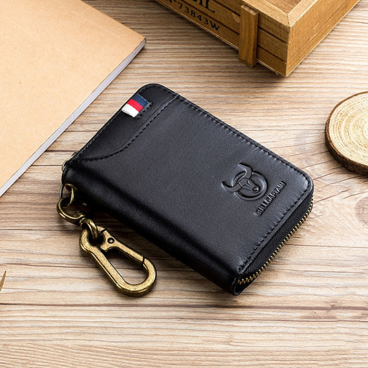 BUFF CAPTAIN 474 Multifunctional Leather Coin Purse Man Hanging Waist Door Anti-Brush Key Bag