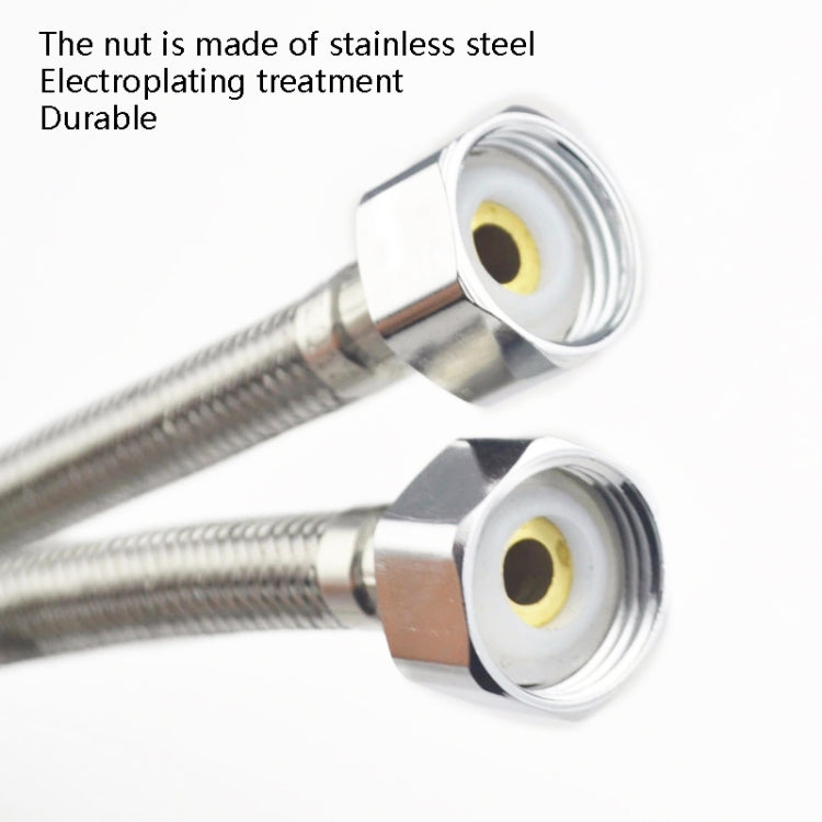 Weave Stainless Steel Flexible Plumbing Pipes Cold Hot Mixer Faucet Water Pipe Hoses High Pressure Inlet Pipe