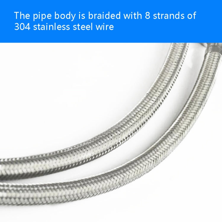 Weave Stainless Steel Flexible Plumbing Pipes Cold Hot Mixer Faucet Water Pipe Hoses High Pressure Inlet Pipe